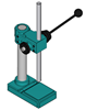 AP-810-RR-AH 1/2 Ton Small Round Ram Arbor Press with Adjustable Head and Handle