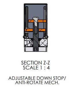Adjustable Down Stop for A-3066 Pneumatic Arbor Press