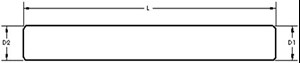 1/2 Inch Diameter Straight Guide Posts