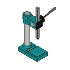 Arbor press setup for mounting a die set