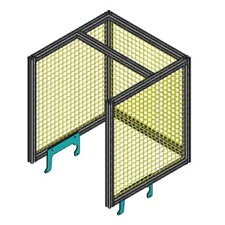 Pneumatic Arbor Press Guard Cage