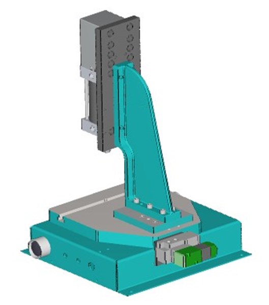 Use our 3D modeling tool to view the A-3066 press in greater detail. A-3066 Precision Pneumatic Benchtop Press Rear View