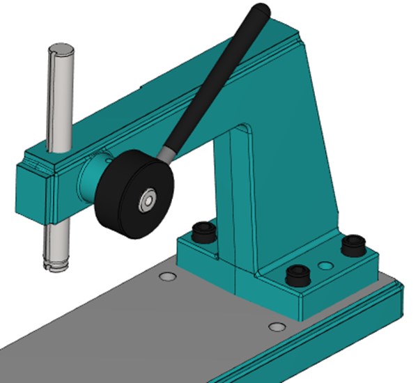 Basic model of the DT-500 press. DT-500 1/4 Ton Precision Deep Throat Hand Lever Press