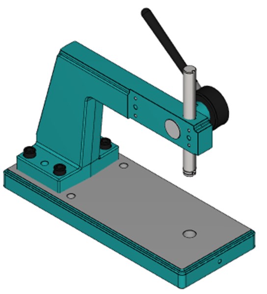 Easy to use high precision 1/4 ton manual press with deep throat in base. DT-500 1/4 Ton Small Deep Throat Arbor Press