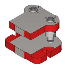 2 Post flanged die set for arbor presses