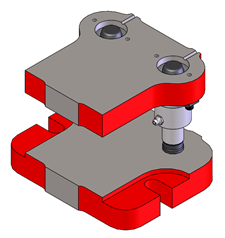 2 Post flanged die set for arbor presses