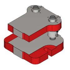 2 post flanged die set