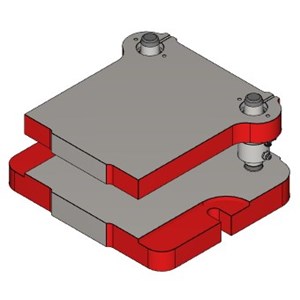 2 post flanged die set for arbor press