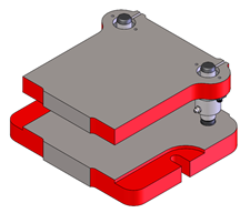 2 post flanged die set for arbor press