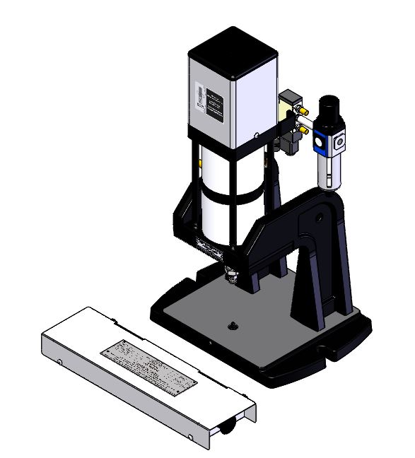 EC66 1/4 Ton Adjustable Precision Pneumatic Arbor Press USA made air