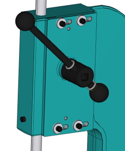 Basic model of the T-967 press. T-967 1 Ton Precision Variable Ratio Hand Lever Press