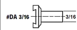 DA3/16 (Dovetail Adapter 3/16" Shank Dia.)