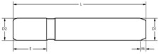 PP-010-048 (1 1/4" Dia. x 12.00" Long) Straight Guide Post