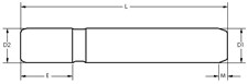 PP-008-019 (1" Dia. x 4.75" Long) Straight Guide Post