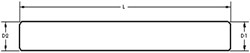 PP-003-056 (3/8" Dia. x 14.00" Long) Straight Guide Post