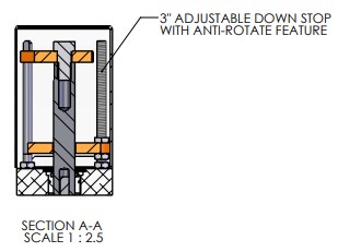 Adjustable Down Stop for A-0066 Pneumatic Arbor Press