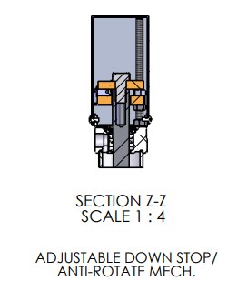A-1019 Pneumatic Arbor Press Adjustable Down Stop