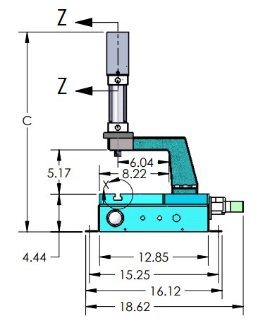 A-1019 Arbor Press Dimensions