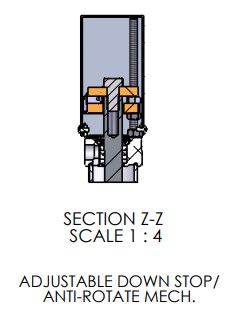 Adjustable Down Stop for A-1066 Pneumatic Arbor Press