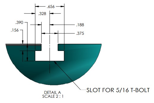 T-Slot Base for A-2066 Pneumatic Bench Press