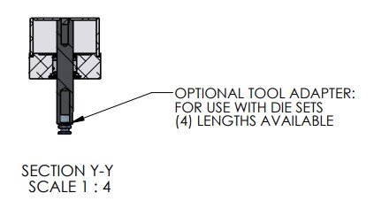 Tool Adapter for A-3066 Pneumatic Arbor Press