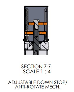 A-3235 Pneumatic Arbor Press Adjustable Down Stop