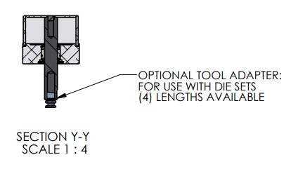 Tool Adapter for A-3235 Pneumatic Arbor Press