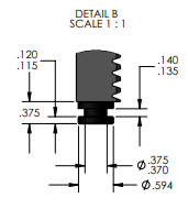 AP-810 Arbor Press Ram Cross-Section