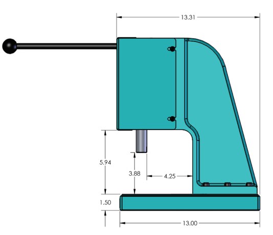 Hand Operated Manual Toggle Press Mechanism Machine