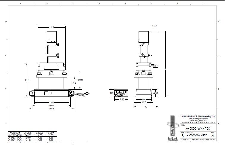 4PDS Die Set Set Up On A-5000 Press